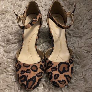 Leopard kitten heel